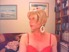 This amateur crossdresser fetish video features a sissy smoking and exploring their naughty ...