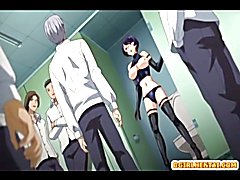 This hot anime bondage video features a blindfolded sub being pleasured with intense fucking...