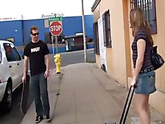 This skater-themed porn video features a sexy, confident babe showing off her moves and stri...
