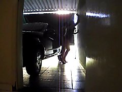 This steamy bareback fuck video features a tgirl getting fucked hard in a garage, making it ...