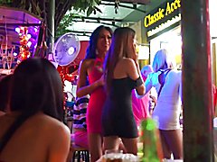 Sexy ladyboy looking for clients in walking street in Pattaya Thailand Ladyboy in Walking St...