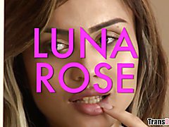 Asian T-girl Luna Rose gets fucked by Spencer Fox Asian T-girl Luna Rose got her tight pussy...