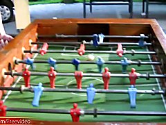 These four shedolls know just how to make a regular game of foosball a whole lot more fun an...