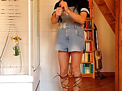 Me in chastity belt is hurting my self because I think about cocks Waiting in my Chastity Be...