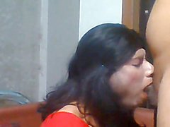 This extreme desi transgender video features a crossdressing slave being facefucked and deep...