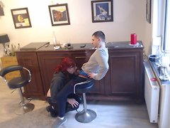 Watch an amateur shemale get fucked bareback and swallow cum in a hot and sexy leather outfi...