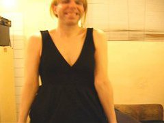 This amateur homemade video features a horny babe in a sexy outfit, striking a variety of pr...