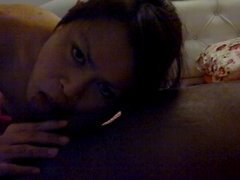 This amateur video features a hot cocksucking session, with a gorgeous blowjob that will mak...